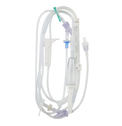B Braun Infusomat® Space Pump IV Set, 2 CARESITE®, 15 drop mL, 120' Long, SPIN-LOCK® connector, 22mL Priming Volume (CS/24)