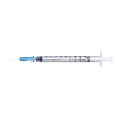 Nipro Medical 1cc TB Syringe w/27g x 1/2" Needle 100/bx