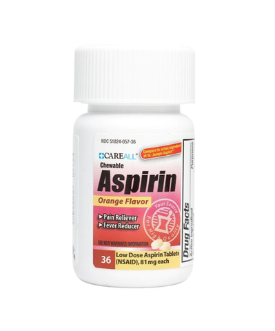 Chewable Aspirin Tablets, 81 mg (Bottle/36)