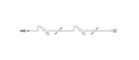 Baxter Extension Set with (2) Needle Injection Sites, 43" (ea)