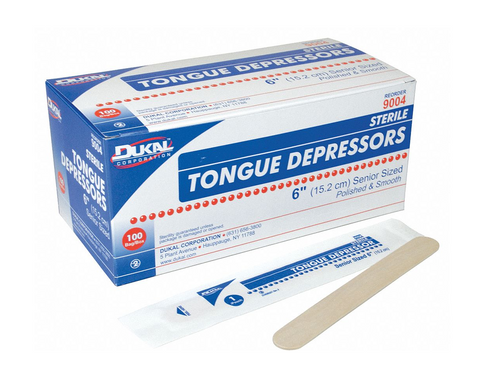 Dukal 6" Tongue Depressors (BX/100)