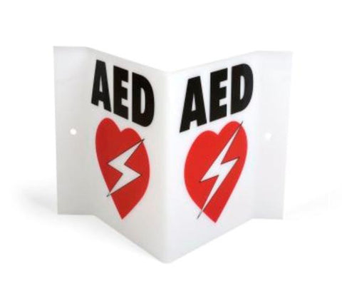 Projection Style AED Wall Sign, New