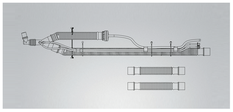CareFusion ReVel™ Adult Patient Circuit w/Out PEEP, 22mm SPU (10/CS)
