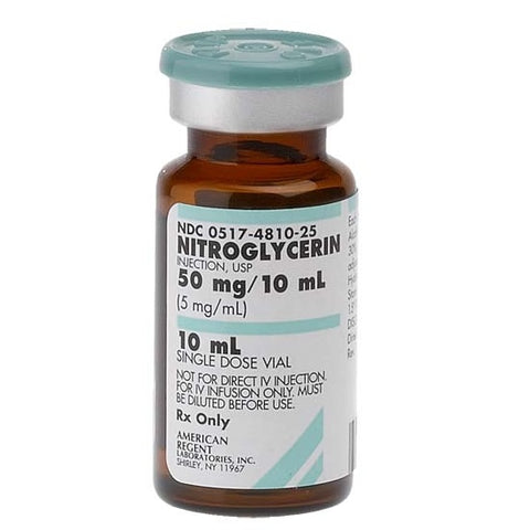 American Regent Nitroglycerin Injection, USP, 50 mg/10 mL (ea)