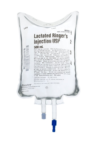 IV Solution, Lactated Ringers 500ML Bag