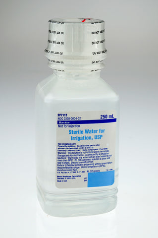 Baxter® Sterile Water for Irrigation, 250ml Bottle (CS/24)