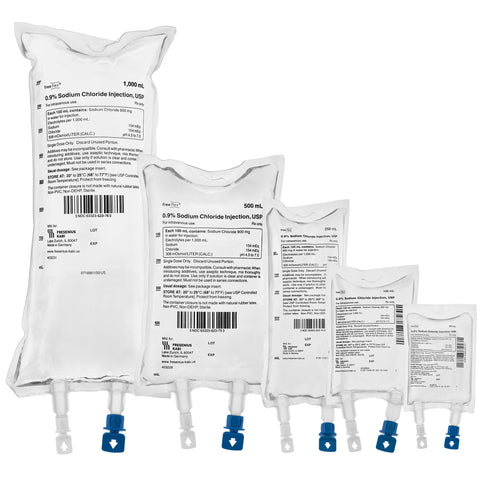 Sodium Chloride .09% 100ml in Free/Flex bag