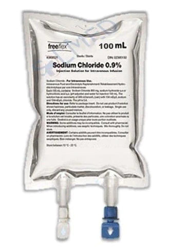 Sodium Chloride .09% 100ml in Free/Flex bag