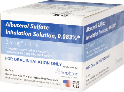 Albuterol Inhalation Solution .083%