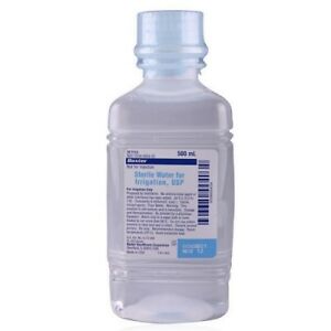 Irrigation Solution Water 500mL Plastic Pour Bottle Ea, 18 EA/CA