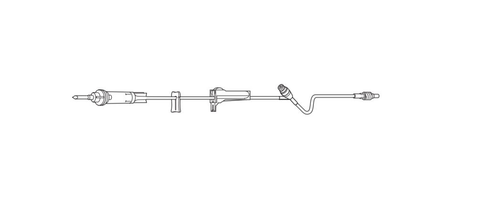 Baxter IV Pump Set Clearlink™ Pump (1) Port, 10 Drops mL, 76 Inch Tubing Solution (CS/48)