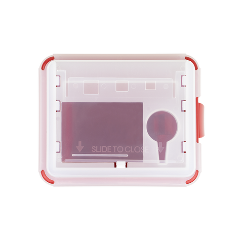 Sharps Container 1qt Red 4.3x3.5x6.5" Slide Lid Plastic Ea