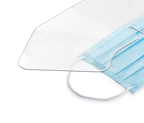 Dynarex® Procedure Face Mask w/Plastic Shield (ea)