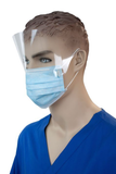 Dynarex® Procedure Face Mask w/Plastic Shield (ea)