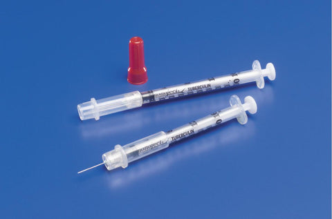 TB Syringe, 1mL, 25G x 5/8" Det Needle, 100/bx, 5 bx/cs