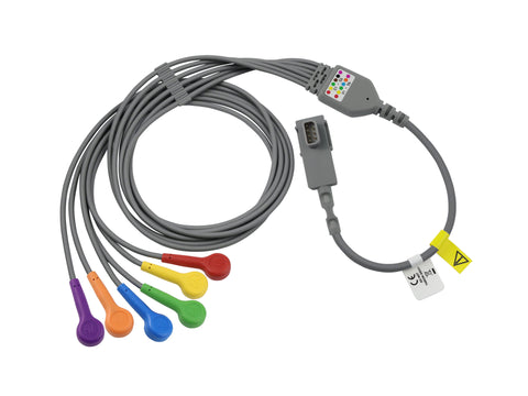 ZOLL® X Series®, Propaq® MD 6-Wire V-Lead ECG Cable by Caretech® (ea)