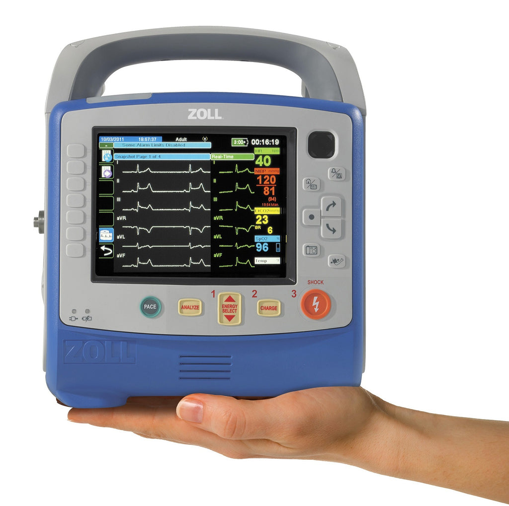 ZOLL® X Series™, 12-Lead, AED, Pacing, SPO2, NIBP, ETCO2, Temp, IBP, B