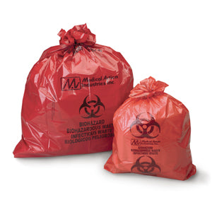 Red Biohazard Bag, 31x41 1.2mil 30 gallon