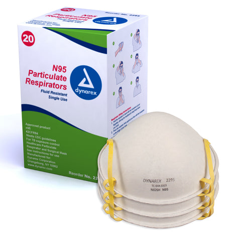 N95 Particulate Molded Respirator Mask, 20/Box