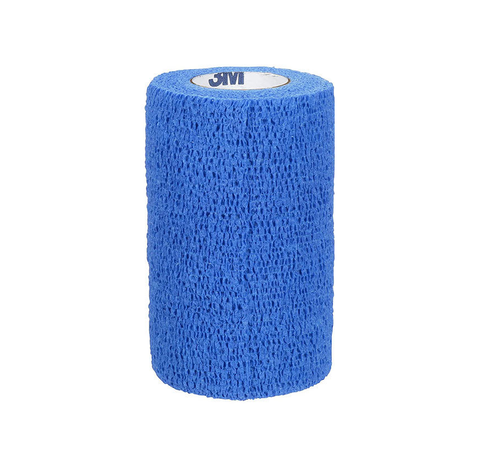3M™ Coban™ Self-Adherent Wrap, Blue, 3" x 5 yd (ea)