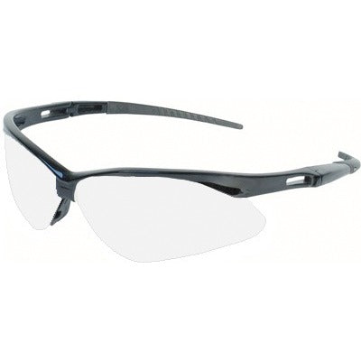 Nemesis Safety Glasses, Black Frame with Clear Lens