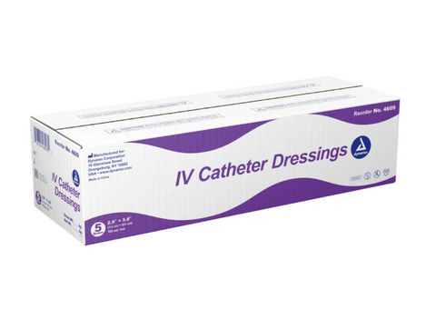 Dynarex® IV Catheter Dressing, Sterile, 2.9" x 3.8" (BX/100)