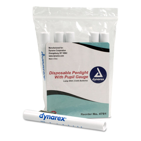 Dynarex® Disposable Penlight with Pupil Gauge (PK/6)