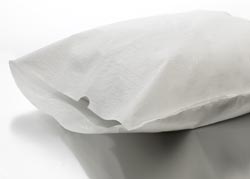 Pillow Case,Tissue/Poly, 21" x 30" - White 100/cs