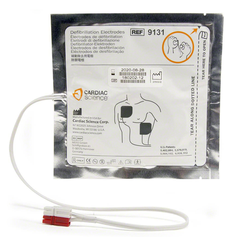 Cardiac Science Powerheart® AED Adult Electrode Defibrillation Pads (pair)