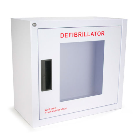 Alarmed AED Wall Cabinet w/Clear Window, Metal, Large (ea)