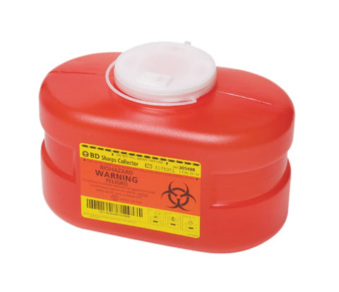 BD™ 3.3 Quart Multi-Use One-Piece Sharps Collector, Red (ea)