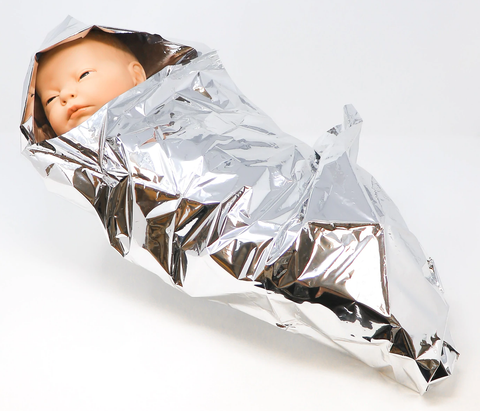 Isothermal Foil Baby Bunting Blanket, 18" x 25", Sterile (ea)
