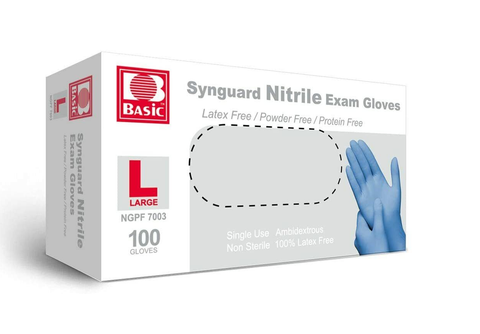 Basic Medical Nitrile Powder-Free Exam Gloves (BX/100) ***BACK IN STOCK***