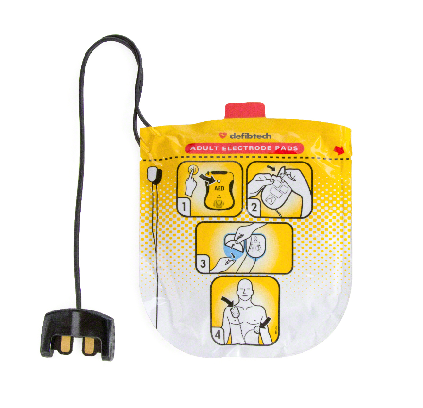 Defibtech Lifeline™ VIEW, ECG, PRO AED Adult Electrode Pads (1 Pair)