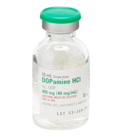 Pfizer Dopamine Hydrochloride Injection, Bottle, 40mg, 10mL (ea) *LIMITED QUANTITIES