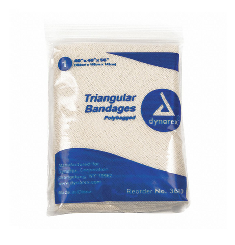 Dynarex® Triangular Bandage 40" x 40" x 56" (ea)