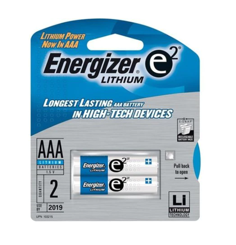 Energizer® AA Lithium® Batteries (PK/2)