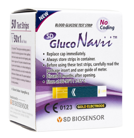 SD Biosensor GlucoNavii™ Blood Glucose Test Strips (BX/50) Closeout!