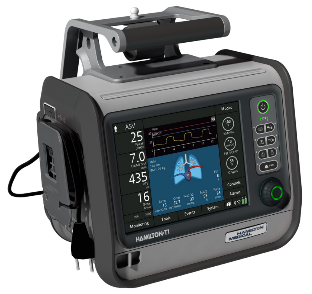 Hamilton® T1 Intelligent Transport Ventilator, Recertified