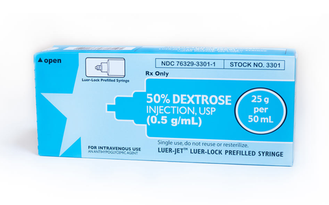 IMS 50% Dextrose Injection, Luer-Jet™ Luer Lock Prefilled Syringe National Back order