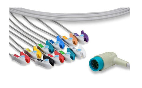 LIFEPAK® 12-Lead Molded Clip ECG Cable, Clip, New