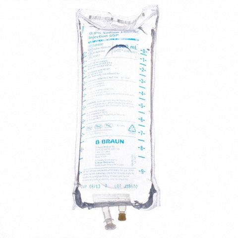 B Braun® Sodium Chloride 0.9% Solution, 1000mL, 500ml, 250ml (multiple options)