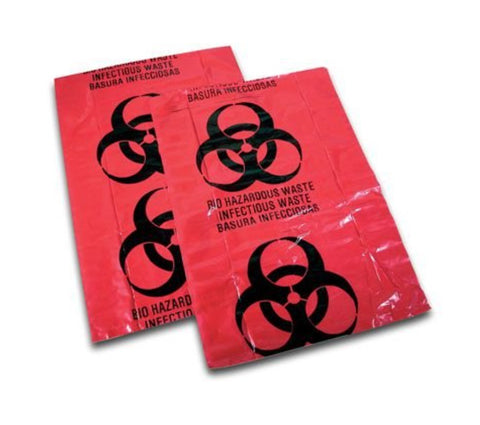 Medique® Biohazard Waste Bags, 10 Gallon (ea)