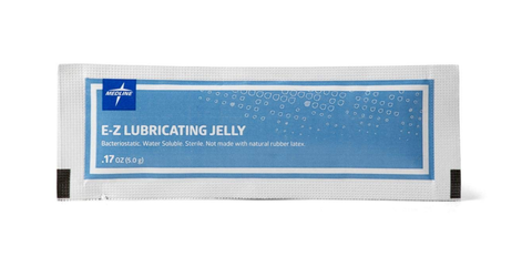 Medline E-Z Lubricating Jelly, 5 Gram Foil Packs (BX/150)
