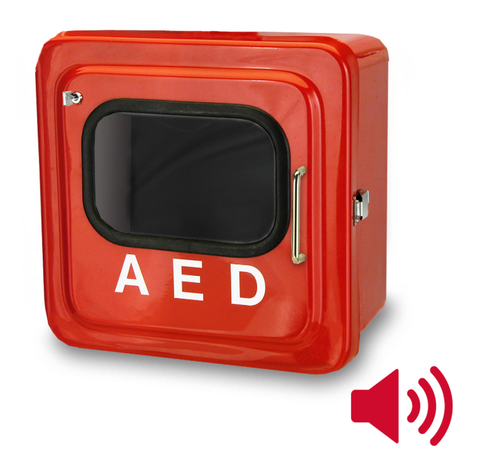 Allied Outdoor AED Cabinet with Audible Alarm, Red (ea)