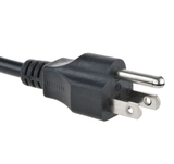 Caretech® AC Power Cord, Universal, Straight, Black, 6 ft. (ea)