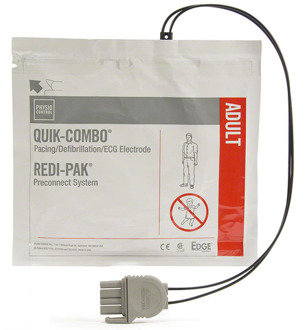 Physio-Control® QUIK-COMBO® REDI-PAK® Adult Electrode Pads (1 Pair)