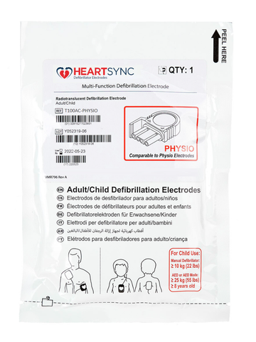Heart Sync® LIFEPAK® Multi-Function Defibrillator Pads, Leads In, Adult / Child (1 Pair)