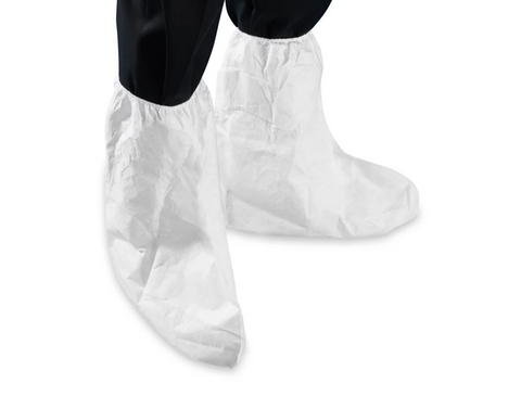 DuPont™ Tyvek® Boot Covers, Serged Seam, White Color (CS/100)