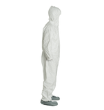 DuPont™ Tyvek® Coveralls with Attached Hood, Boots, Elastic Wrists, Serged Seams (ea)
